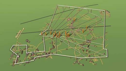 Abb. 5: Die Streckung der Einzelfelder bei der Konsolidation.